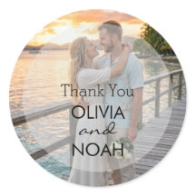 Elegant Wedding Gift Thank You Stickers