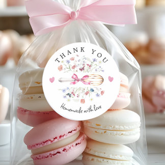 Adesivo Elegant Wildflower Whisk Bakery