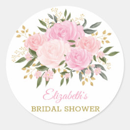 Adesivo Elegante Agradecimento com Flores de Vegetação em 