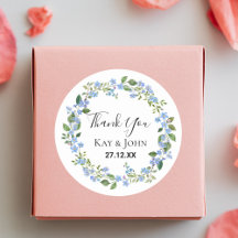 Elegante Agradecimento de Casamento Personalizado