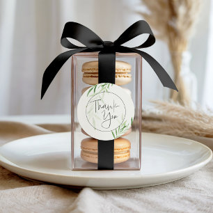 Adesivo Elegante Agradecimento de Noiva com Vegetação em A