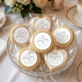 Adesivo Elegante Aniversário de 60 Anos de Casamento em Di