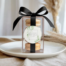 Adesivo Elegante Aquarela Chá de panela de verde selvagem