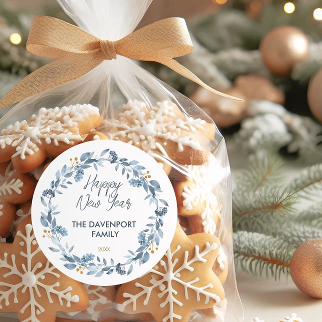 Adesivo Elegante Aquarela Verde Azul (Criador carregado)