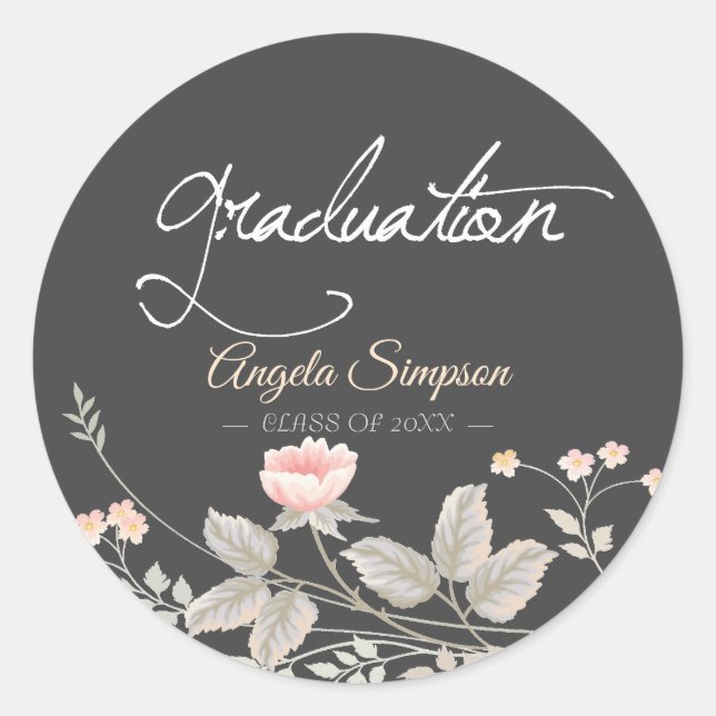 Adesivo Elegante aquoso Floral (Frente)