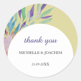 Adesivo Elegante Bela Arte Floral Boho em Aquarela