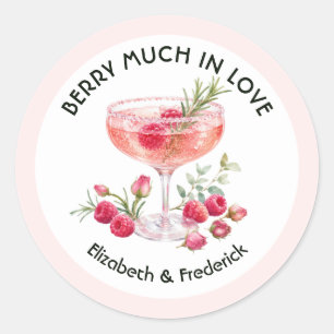 Adesivo Elegante Berry Muito Apaixonada Noiva Framboesa Ca