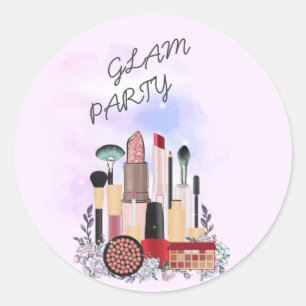 Adesivo Elegante Blush Girly Makeup Artist Glamor