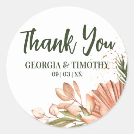 Adesivo Elegante Boho Flowers, Obrigado