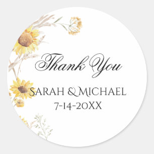 Adesivo Elegante Boho Sunflower Stickers