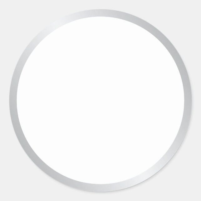 Adesivo Elegante Branco e Prata (Frente)