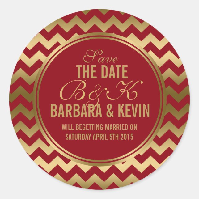 Adesivo Elegante Burgundy e Geométrico Zigzag Chevron 2 (Frente)