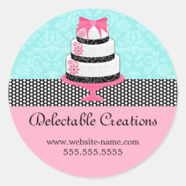 Adesivo Elegante Cake Damask