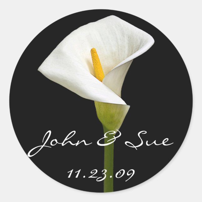 Adesivo Elegante Cala Lily - Sticker (Frente)