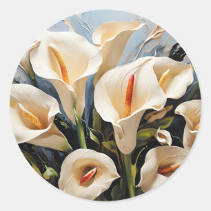 Adesivo Elegante Calla Lily Flowers