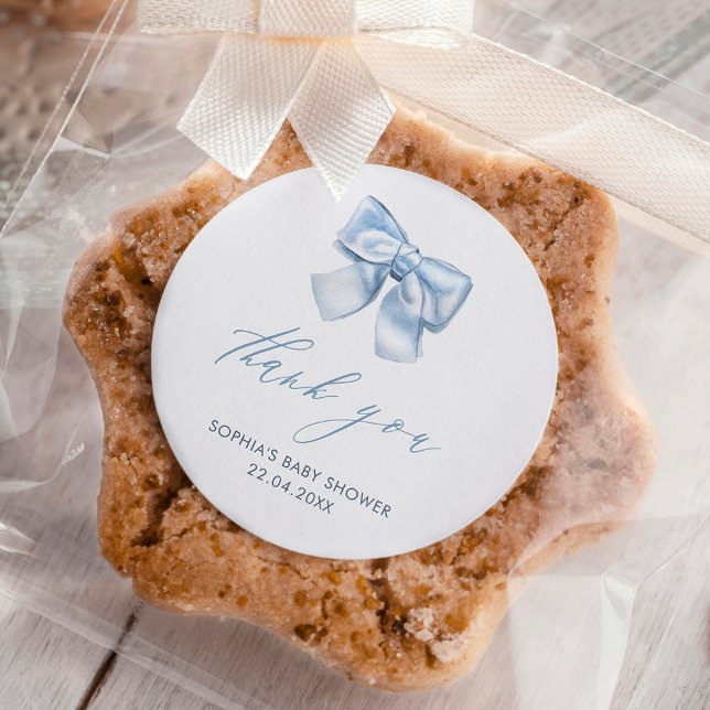 Adesivo Elegante Clasic Gingham Baby Blue Arco Obrigado (Criador carregado)