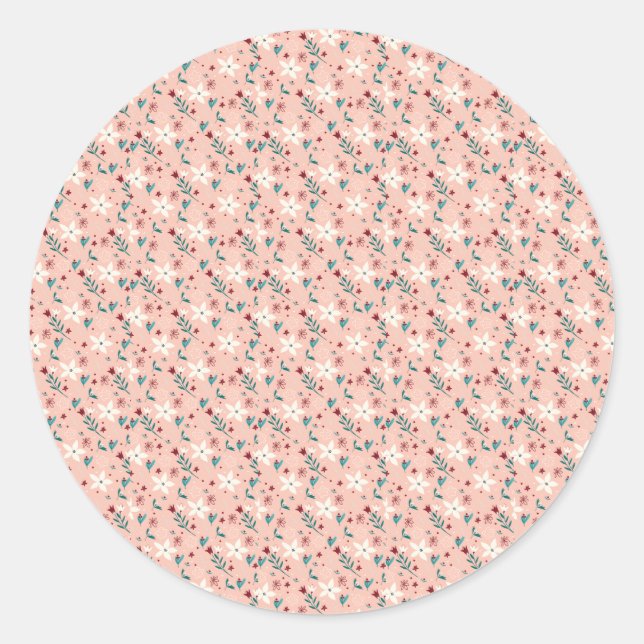 Adesivo Elegante cor-de-rosa (Frente)