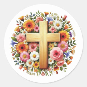 Adesivo Elegante Cruz de Felz pascoa