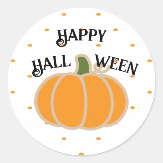 ADESIVO ELEGANTE DE ABÓBORA FELIZ HALLOWEEN