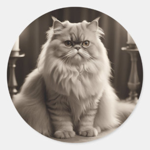 Adesivo Elegante de Eterno de Retrato Sepia Persa