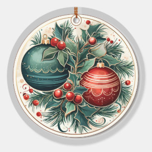 Adesivo Elegante de saudações de Enfeites de natal