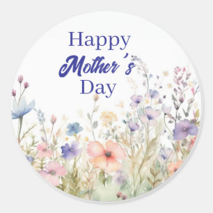 Adesivo Elegante design floral feliz dia das mães
