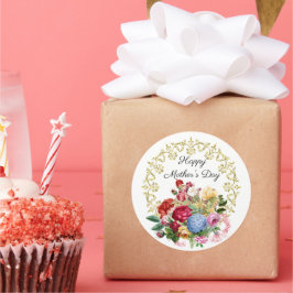 Adesivo Elegante Dia de as mães Botânico Vintage