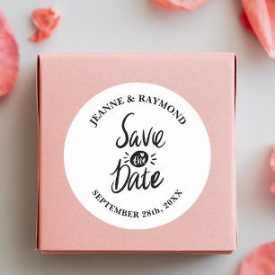 Adesivo Elegante Estiloso Casamento Salve a data