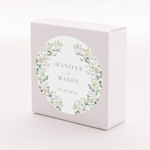 Adesivo Elegante Eucalyptus Floral Wedding Groom