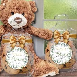 Adesivo Elegante Eucalyptus Gênero Chá de fraldas neutro