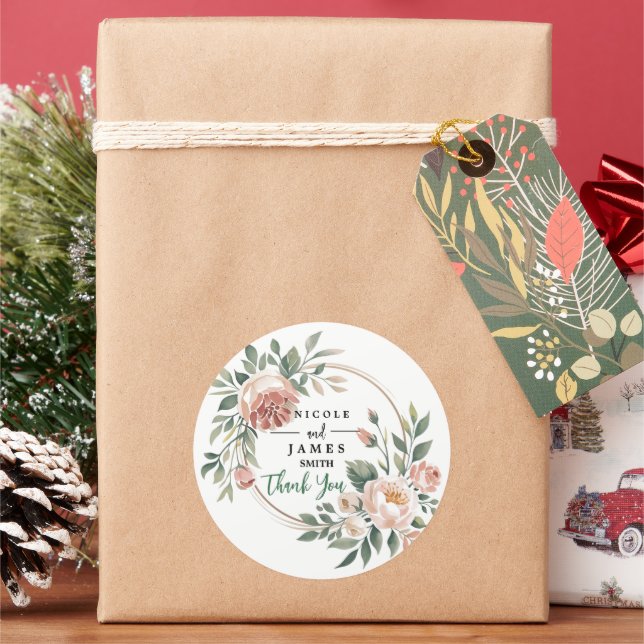 Adesivo Elegante Flor de Pêssego de Eucalipto (Feriado)