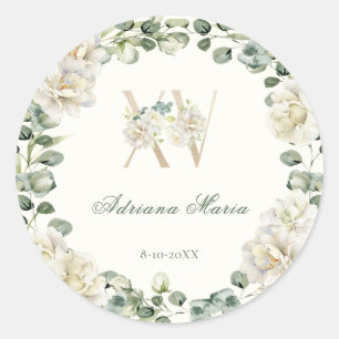 Adesivo Elegante Floral Aniversário de 15 Anos Quinceanera