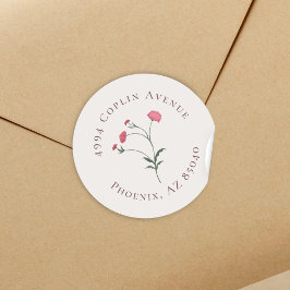 Adesivo Elegante Floral Pink e Chá de panela Verde