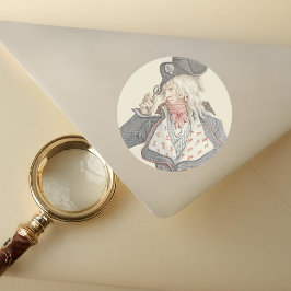 Adesivo Elegante francês do século XVIII com um monóculo