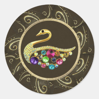 Adesivo Elegante Joias Peacock Impressão Stickers