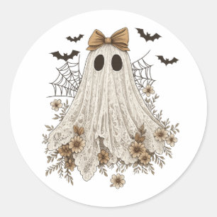 Adesivo Elegante Lace Ghost com Arco   Floral Ghost