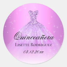 Elegante Lilás Roxo Quinceanera Personalizado