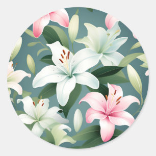Adesivo Elegante Lily Pattern