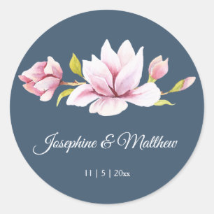 Adesivo Elegante Magnolia Floral Wedkers