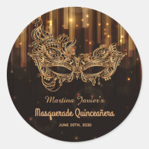 Elegante Mascarada Quinceañera 15 Birthday