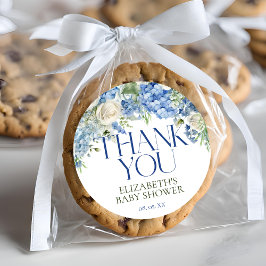 Adesivo Elegante Moderno Hydrangea Floral Obrigado