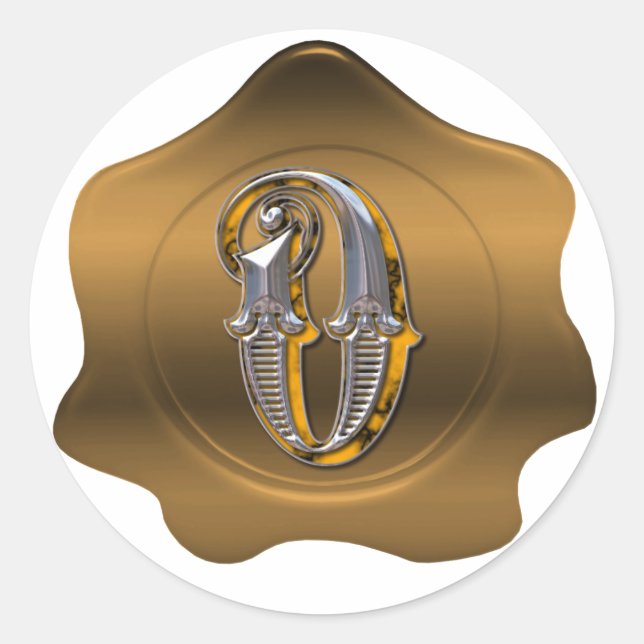 Adesivo Elegante O Monograma - Coletor de Parede de Cera d (Frente)