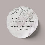 Adesivo Elegante obrigado de casamento roxo pálido e poeir<br><div class="desc">Elegante obrigado floral de aquarelas que você cola em enfumaçado roxo empoeirado,  cor violeta pálida. Entre em contato comigo se precisar de itens adicionais.</div>
