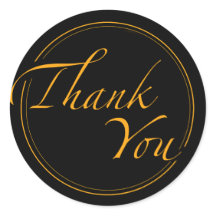 Elegante Obrigado tipografia por pequenas empresas