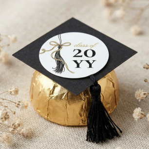 Adesivo Elegante Pingente de Colar de Formatura Dourado Ar