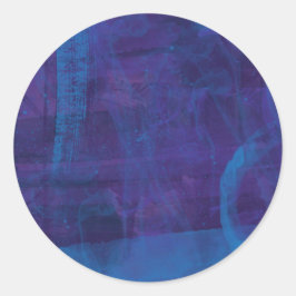 Adesivo Elegante, pintura em forma azul e roxa