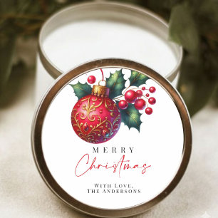 Adesivo Elegante Red Ornament Christmas