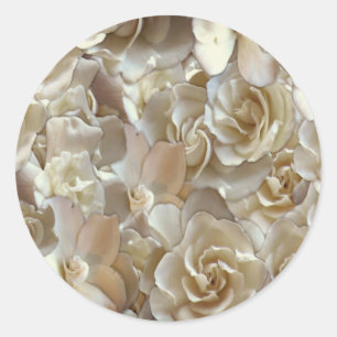 Adesivo Elegante Rosa Floral Padrão Petal