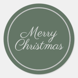 Adesivo Elegante Roteiro Verde Feliz Natal