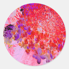 Adesivo Elegante Roxo e Laranja